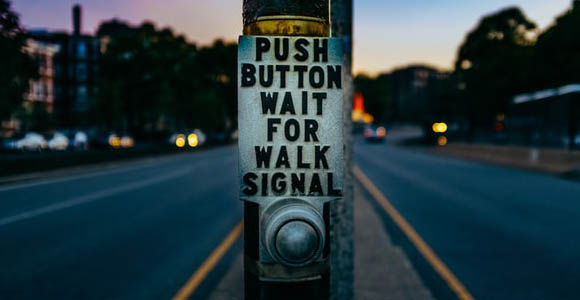 Crosswalk push button